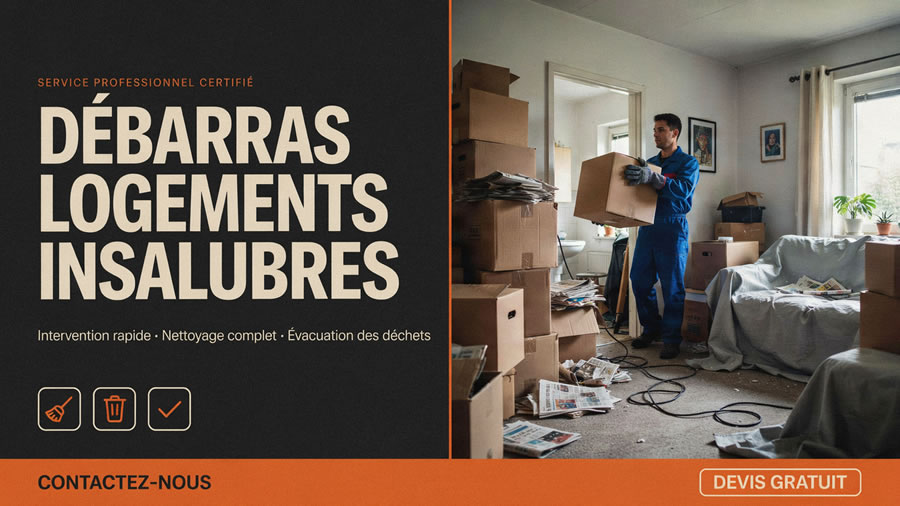 Débarras logement insalubre