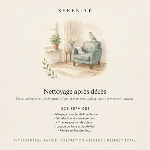 NETTOYAGE après décès