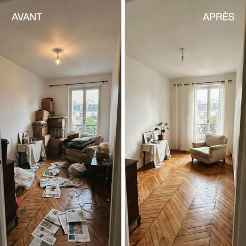Nettoyage apres debarras