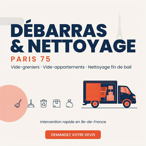 debarras nettoyage Paris 75