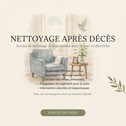 Nettoyage apres deces