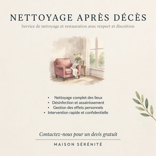 nettoyage apres deces