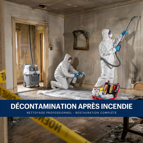 nettoyage après incendie