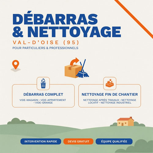 Débarras et Nettoyage 95 Débarras et Nettoyage 95
