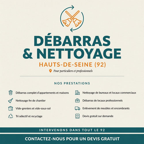 Débarras et Nettoyage Hauts-de-Seine 92