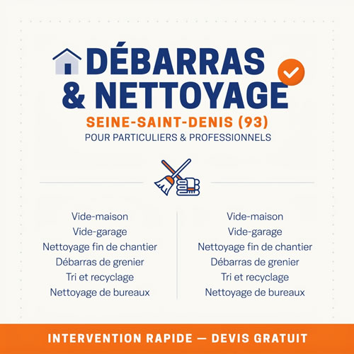 débarras et nettoyage 93