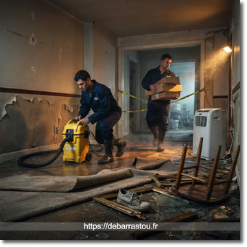 nettoyage après incendie