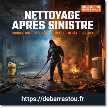 nettoyage après incendie